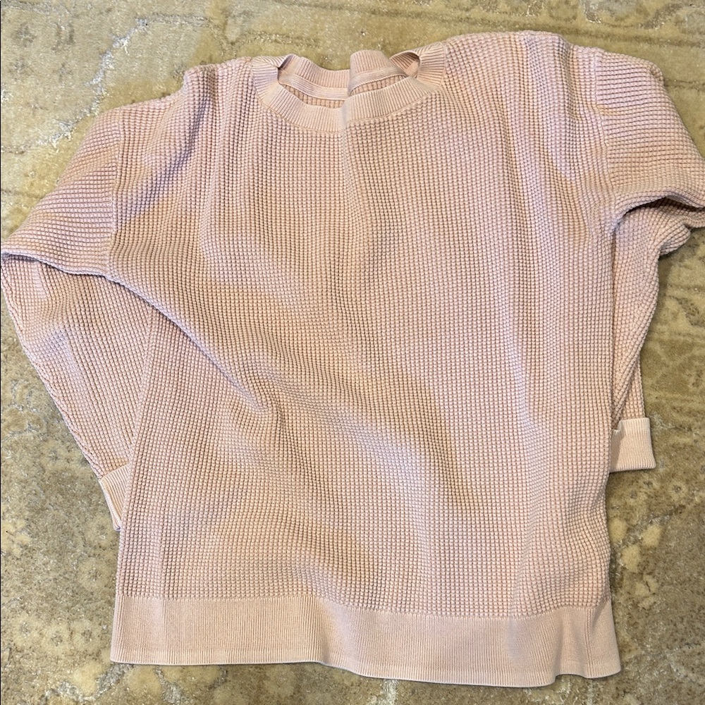 L.L. Bean Women's Soft Pink Crew Neck Sweater